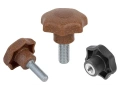 K0155 Ручки звездообразные DIN 6336 NATURE grip