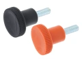A30110 Ручки с накаткой из полиамида и стали с наружной резьбой