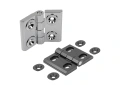 K1898 Петли шарнирные накладные из цинка с регулировкой положения