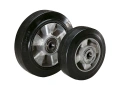 K1777 Колеса из алюминия для крепления на ось с резиновой шиной