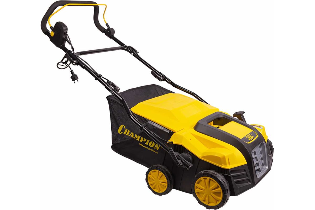 Скарификатор электрический CHAMPION ESC1840 (1,8 кВт, 400 мм, 55л, 12 кг, 2в1) — детальное фото оборудования для СТО на remkola.by