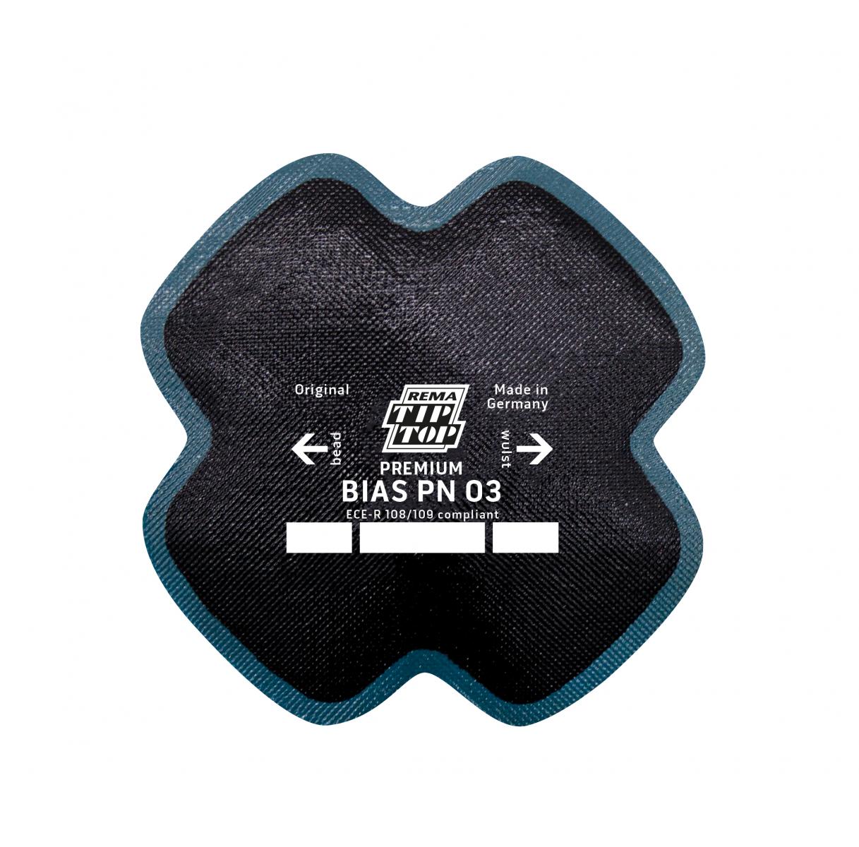 Пластырь кордовый  диагональный  PN03 100мм./2 слоя корда PREMIUM Rema Tip-Top — детальное фото оборудования для СТО на remkola.by