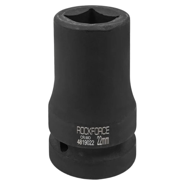 Головка ударная для футорки 1'', 22мм (4гр.) RockFORCE RF-4819022 неглубокая — фото товара на remkola.by