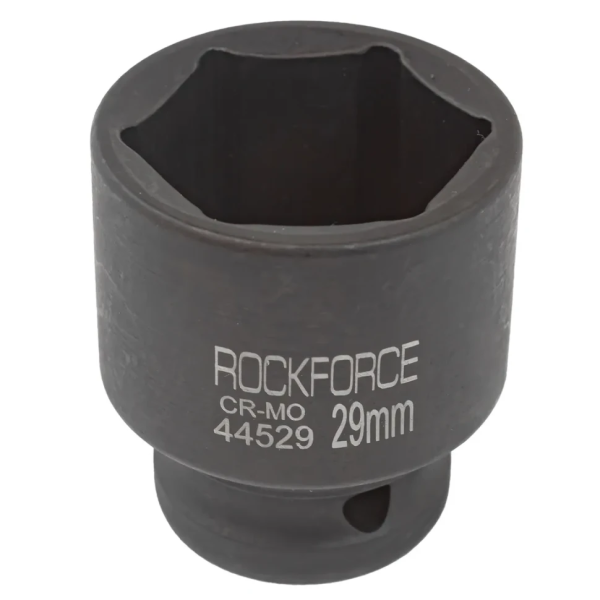 Головка ударная торцевая 29мм (6гр.), 1/2'' RockFORCE RF-44529 неглубокая — фото товара на remkola.by