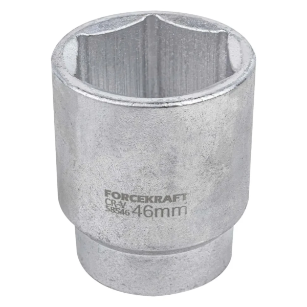 Головка торцевая 46мм (6гр.), 1'' FORCEKRAFT FK-58546 короткая, неглубокая — фото товара на remkola.by