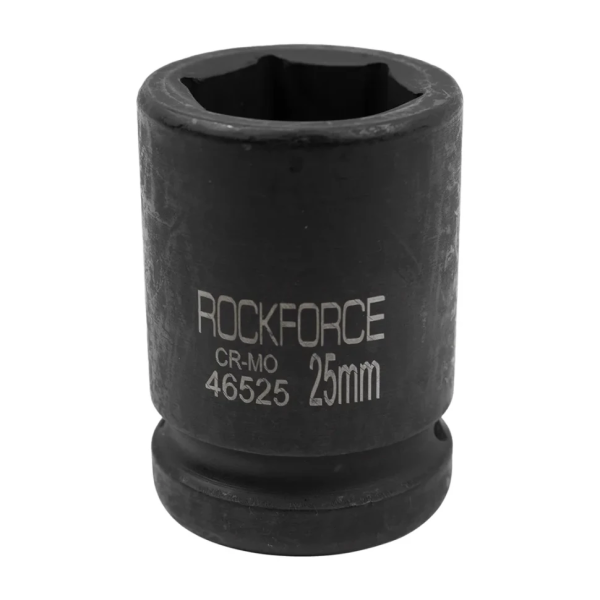 Головка ударная неглубокая короткая торцевая 25мм (6гр.), 3/4'' RockFORCE RF-46525 — фото товара на remkola.by