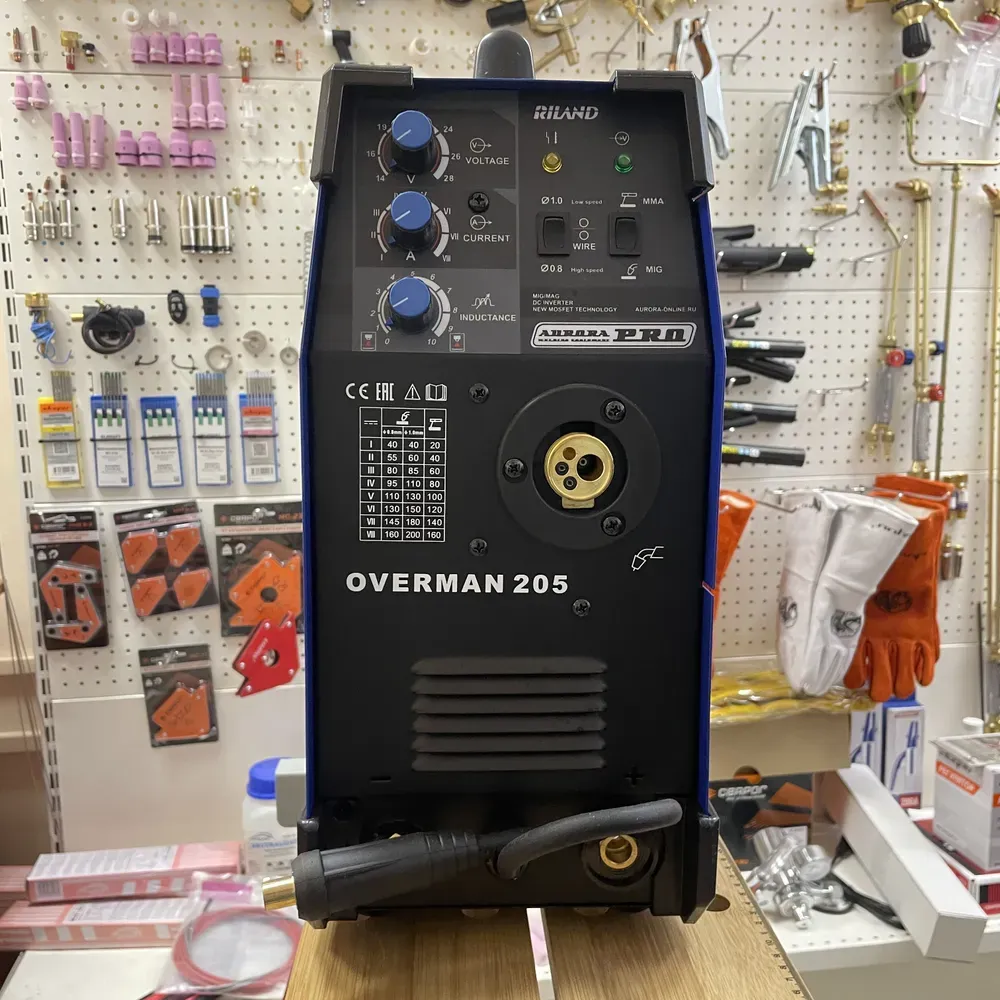 Сварочный полуавтомат AuroraPRO Overman 205 — детальное фото оборудования для СТО на remkola.by