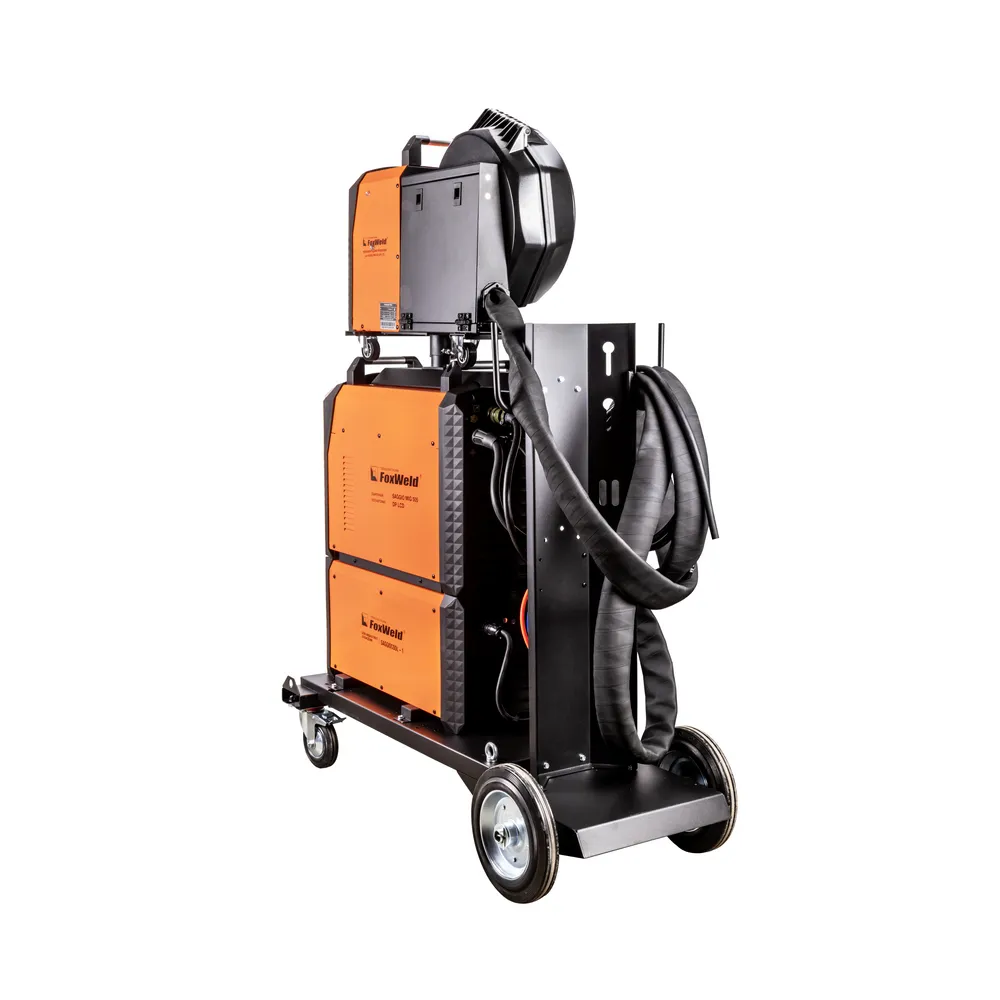 Сварочный полуавтомат FoxWeld SAGGIO MIG 505 DP LCD — детальное фото оборудования для СТО на remkola.by