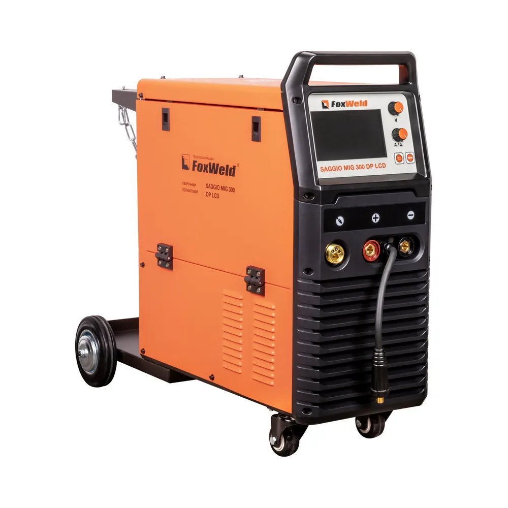 Сварочный полуавтомат FoxWeld SAGGIO MIG 300 DP LCD — детальное фото оборудования для СТО на remkola.by