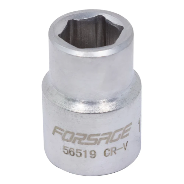 Головка торцевая неглубокая короткая 19мм (6гр.), 3/4'' Forsage F-56519 — фото товара на remkola.by