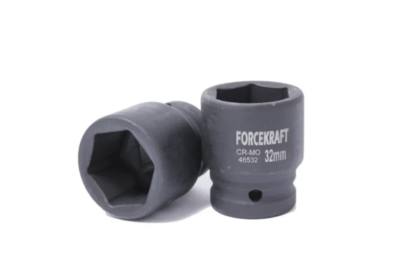 Головка ударная неглубокая короткая торцевая 22мм (6гр.), 3/4'' FORCEKRAFT FK-46522 — фото товара на remkola.by