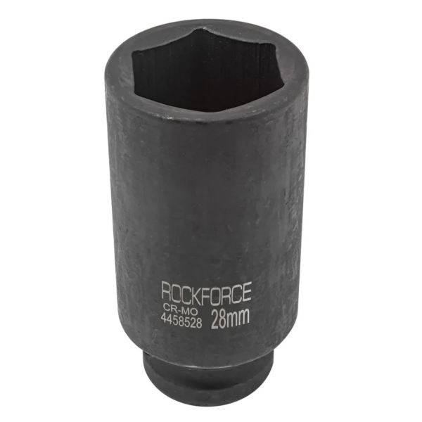 Головка торцевая ударная глубокая 28мм (6гр.), 1/2'' RockFORCE RF-4458528 — фото товара на remkola.by
