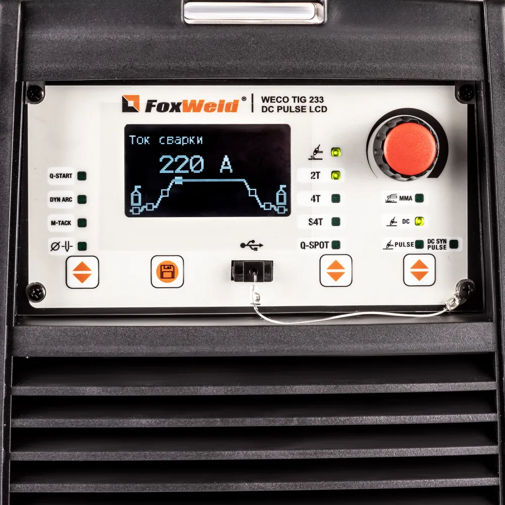 Аппарат аргонодуговой сварки FOXWELD WECO TIG 233 DC PULSE LCD — детальное фото оборудования для СТО на remkola.by