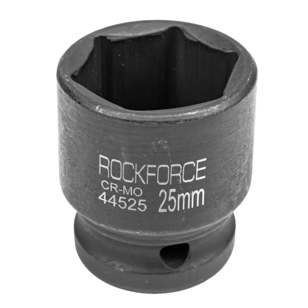 Головка ударная торцевая 25мм (6гр.), 1/2'' RockFORCE RF-44525 неглубокая — фото товара на remkola.by