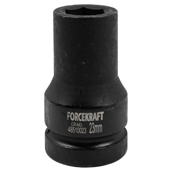 Головка ударная торцевая глубокая 23мм (6гр.), 1'' FORCEKRAFT FK-48510023 — фото товара на remkola.by