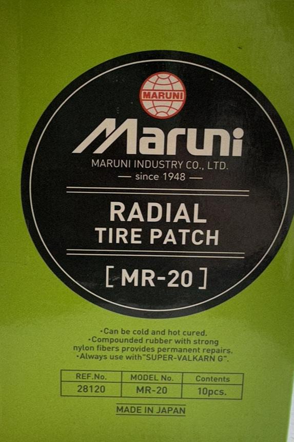 Пластырь кордовый радиальный MR-20 85х135 мм, 2 слоя, MARUNI