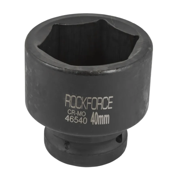 Головка ударная неглубокая короткая торцевая 40мм (6гр.), 3/4'' RockFORCE RF-46540 — фото товара на remkola.by