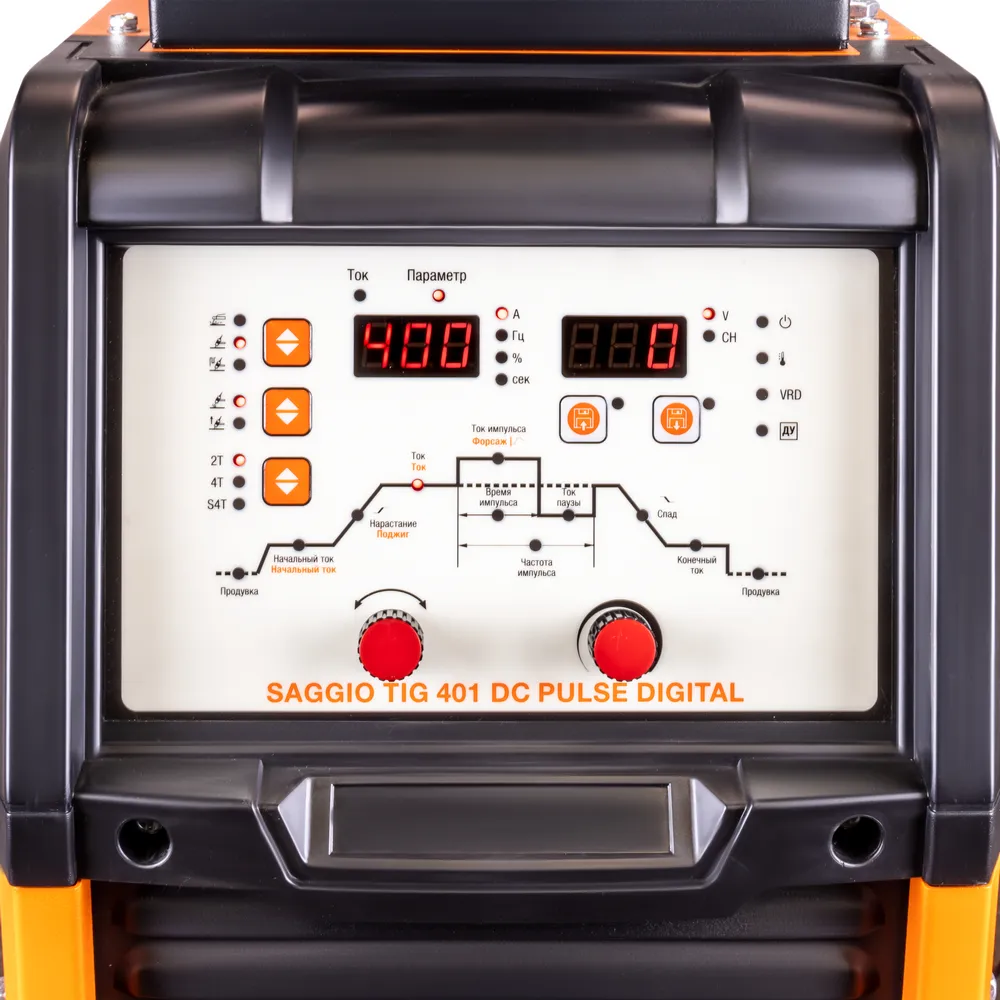 Аппарат аргонодуговой сварки FOXWELD SAGGIO TIG 401 DC PULSE DIGITAL — детальное фото оборудования для СТО на remkola.by