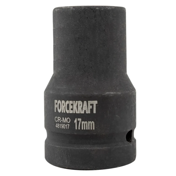 Головка ударная для футорки 1'', 17мм (4гр.) FORCEKRAFT FK-4819017 неглубокая — фото товара на remkola.by