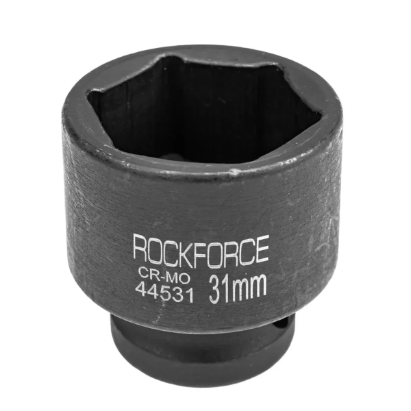 Головка ударная торцевая 31мм (6гр.), 1/2'' RockFORCE RF-44531 неглубокая — фото товара на remkola.by