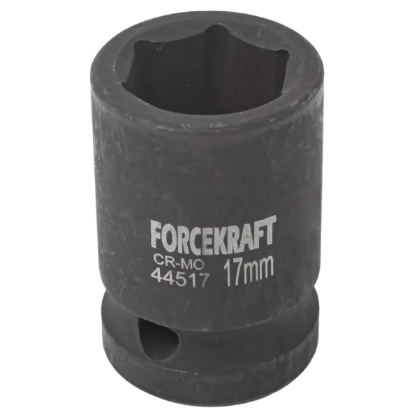 Головка ударная торцевая 17мм (6гр.), 1/2'' FORCEKRAFT FK-44517 неглубокая — фото товара на remkola.by