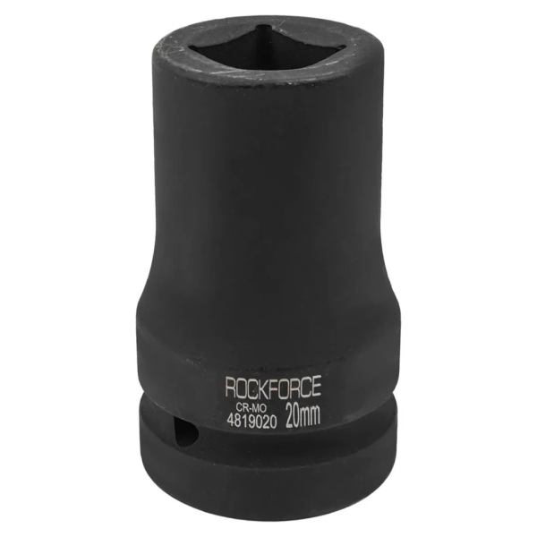 Головка ударная для футорки 1'', 20мм (4гр.) RockFORCE RF-4819020 неглубокая — фото товара на remkola.by