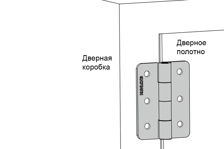 A40201.072 Петли шарнирные накладные из нержавеющей стали — детальное фото оборудования для СТО на remkola.by