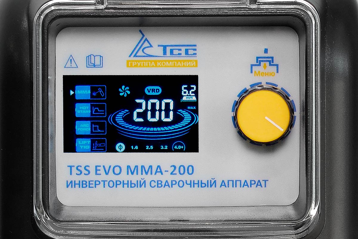 Сварочный инвертор ТСС  EVO MMA-200 — детальное фото оборудования для СТО на remkola.by