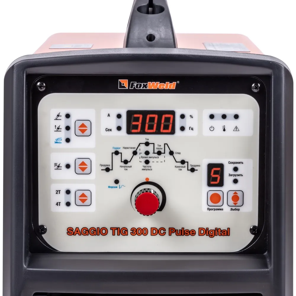 Аппарат аргонодуговой сварки Foxweld SAGGIO TIG 300 DC Pulse Digital — детальное фото оборудования для СТО на remkola.by