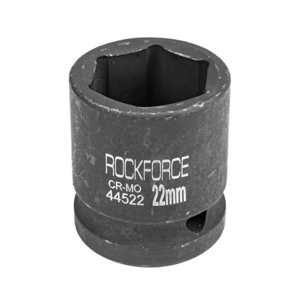 Головка ударная торцевая 22мм (6гр.), 1/2'' RockFORCE RF-44522 неглубокая — фото товара на remkola.by