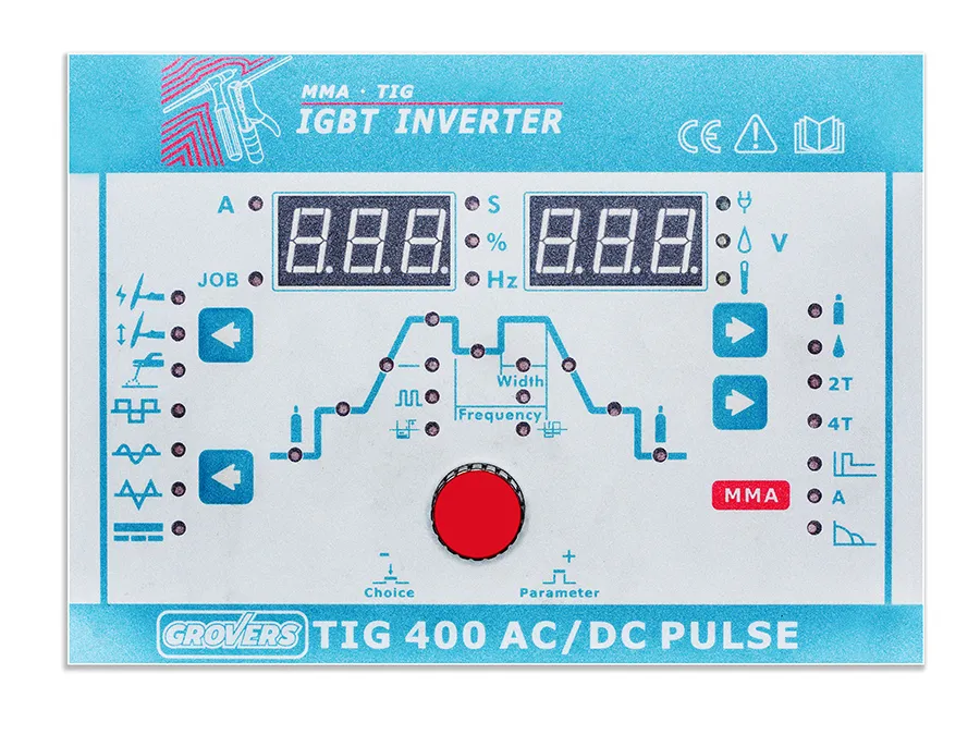 Сварочный инвертор GROVERS TIG-400 AC/DC PULSE — детальное фото оборудования для СТО на remkola.by