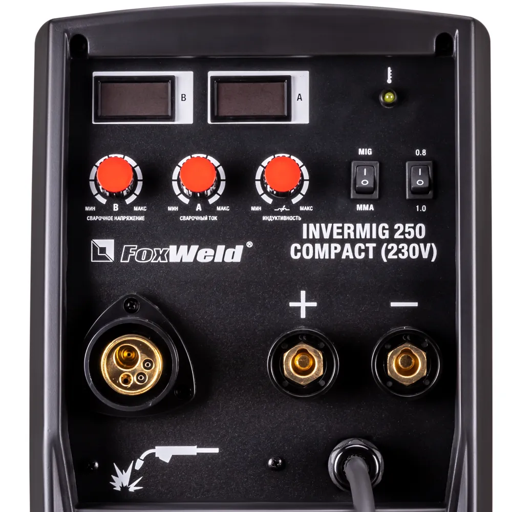 Сварочный полуавтомат Foxweld Invermig 250 Compact (230V) — детальное фото оборудования для СТО на remkola.by