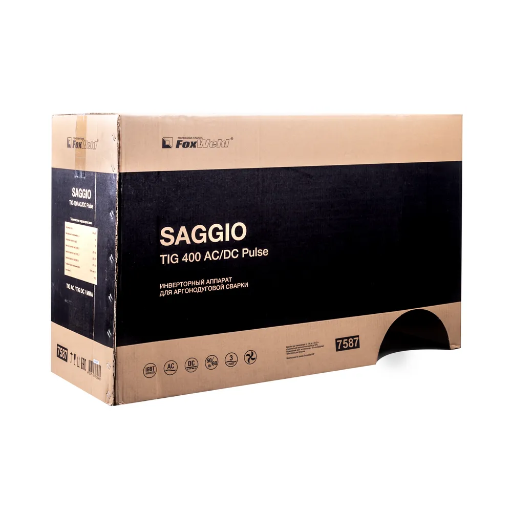 Сварочный аппарат аргонодуговой сварки FOXWELD SAGGIO TIG 400 AC/DC PULSE — детальное фото оборудования для СТО на remkola.by
