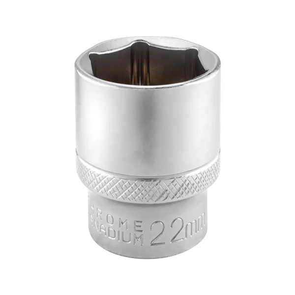 Головка торцевая 22мм (6гр.), 1/2'' RockFORCE LIGHT RF LIGHT-54522 короткая, неглубокая — фото товара на remkola.by