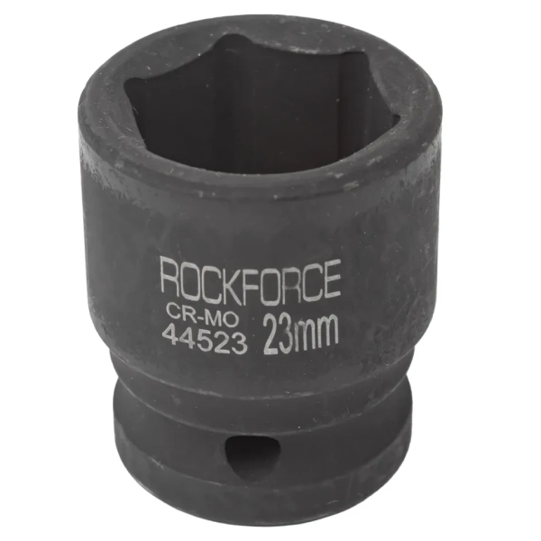 Головка ударная торцевая 23мм (6гр.), 1/2'' RockFORCE RF-44523 неглубокая — фото товара на remkola.by