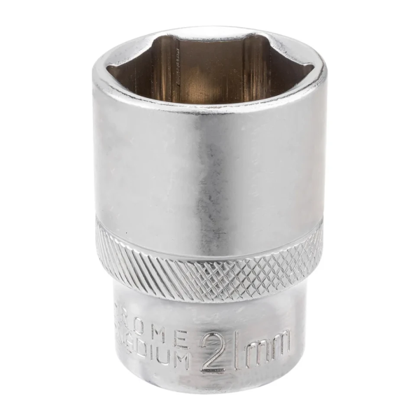 Головка торцевая 21мм (6гр.), 1/2'' RockFORCE LIGHT RF LIGHT-54521 короткая, неглубокая — фото товара на remkola.by