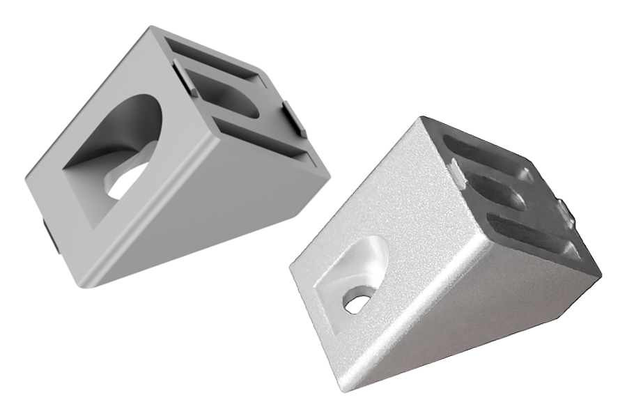 2.2 Элементы из алюминия для соединения профилей под углом 45°
