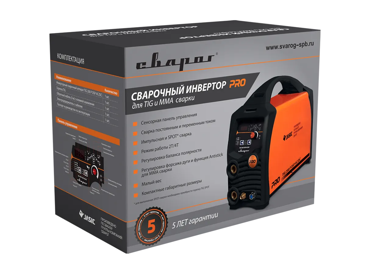 Сварочный инвертор Сварог Pro TIG 200 P DSP AC/DC (E201) — детальное фото оборудования для СТО на remkola.by