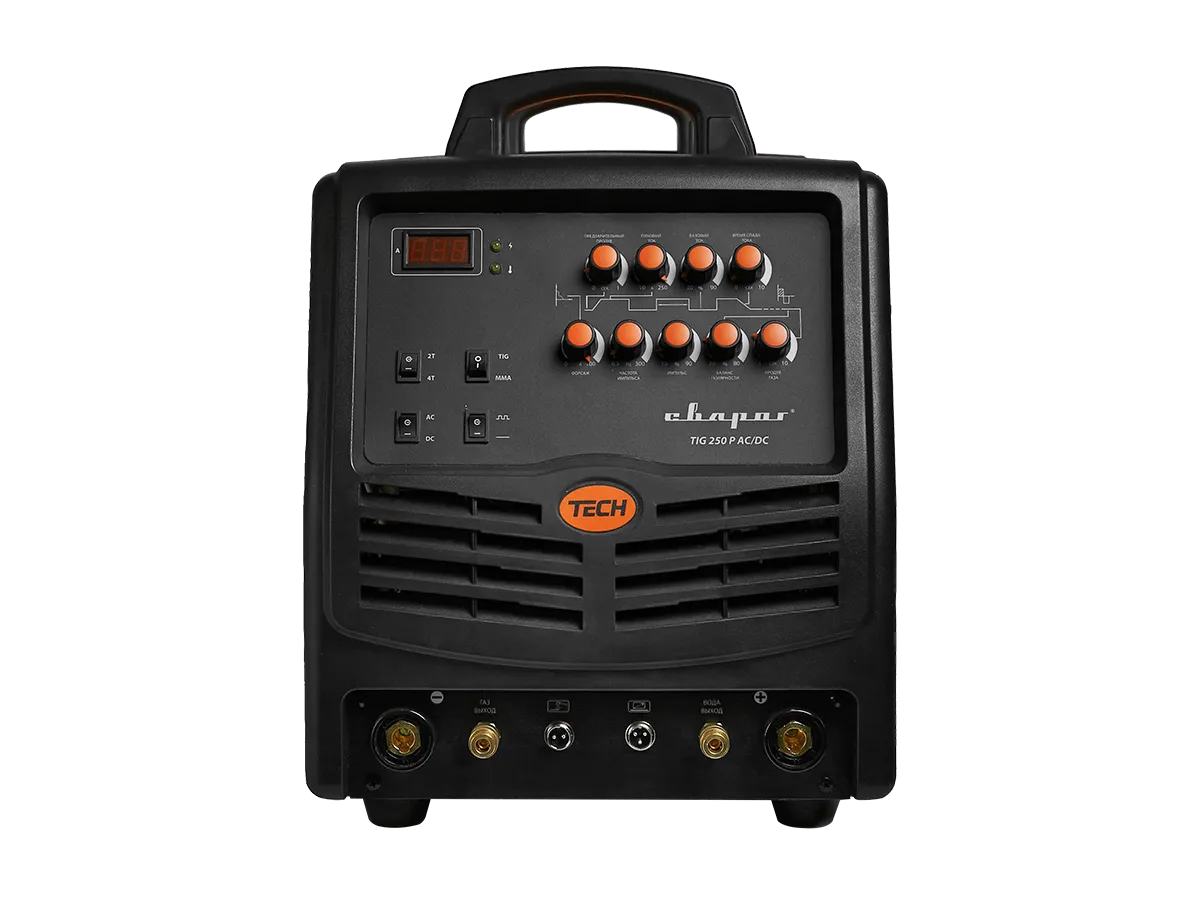 Сварочный инвертор Сварог Tech TIG 250 P AC/DC (E102) — детальное фото оборудования для СТО на remkola.by