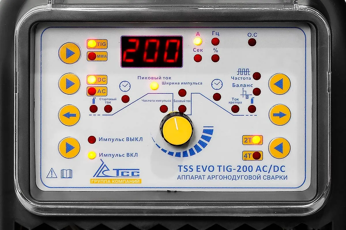 Сварочный инвертор ТСС EVO TIG-200 AC/DC — детальное фото оборудования для СТО на remkola.by