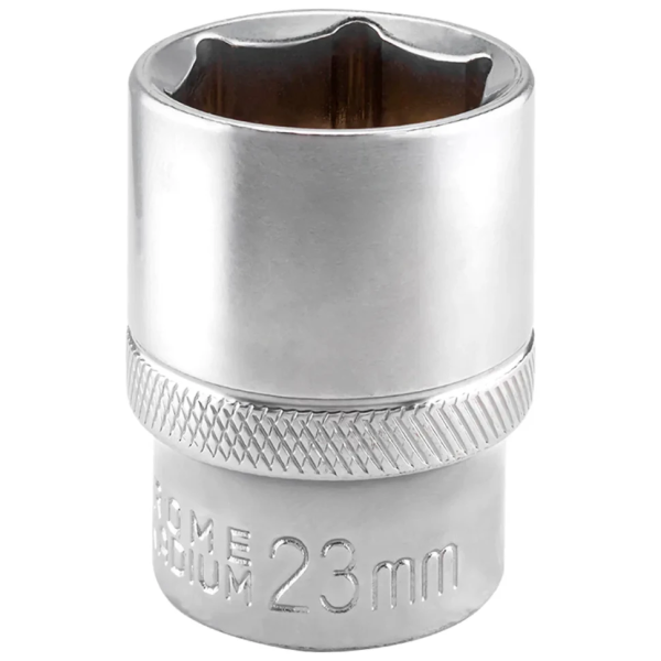 Головка торцевая 23мм (6гр.), 1/2'' RockFORCE LIGHT RF LIGHT-54523 короткая, неглубокая — фото товара на remkola.by