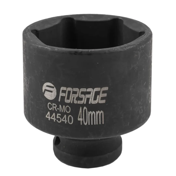Головка ударная торцевая 40мм (6гр.), 1/2'' Forsage F-44540 неглубокая — фото товара на remkola.by