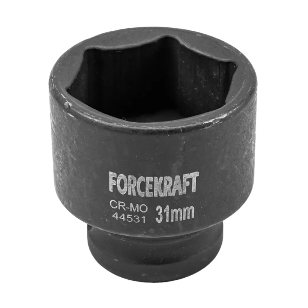 Головка ударная торцевая 31мм (6гр.), 1/2'' FORCEKRAFT FK-44531 неглубокая — фото товара на remkola.by