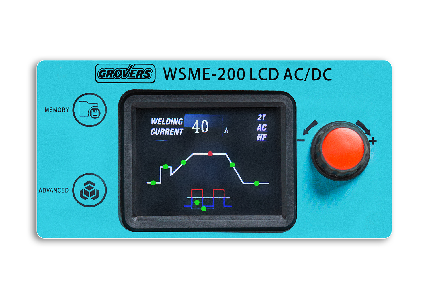 Сварочный инвертор GROVERS WSME-200LCD AC/DC Pulse — детальное фото оборудования для СТО на remkola.by