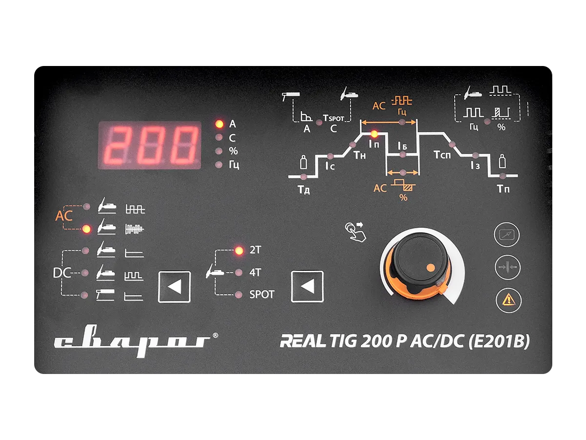 Сварочный Инвертор Сварог REAL TIG 200 P AC/DC BLACK (E201B) — детальное фото оборудования для СТО на remkola.by