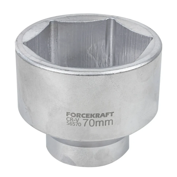 Головка торцевая неглубокая короткая 70мм (6гр.), 3/4'' FORCEKRAFT FK-56570 — фото товара на remkola.by