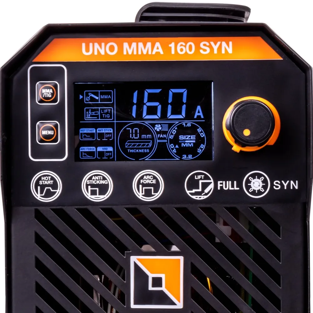 Сварочный аппарат FoxWeld UNO MMA 160 SYN — детальное фото оборудования для СТО на remkola.by