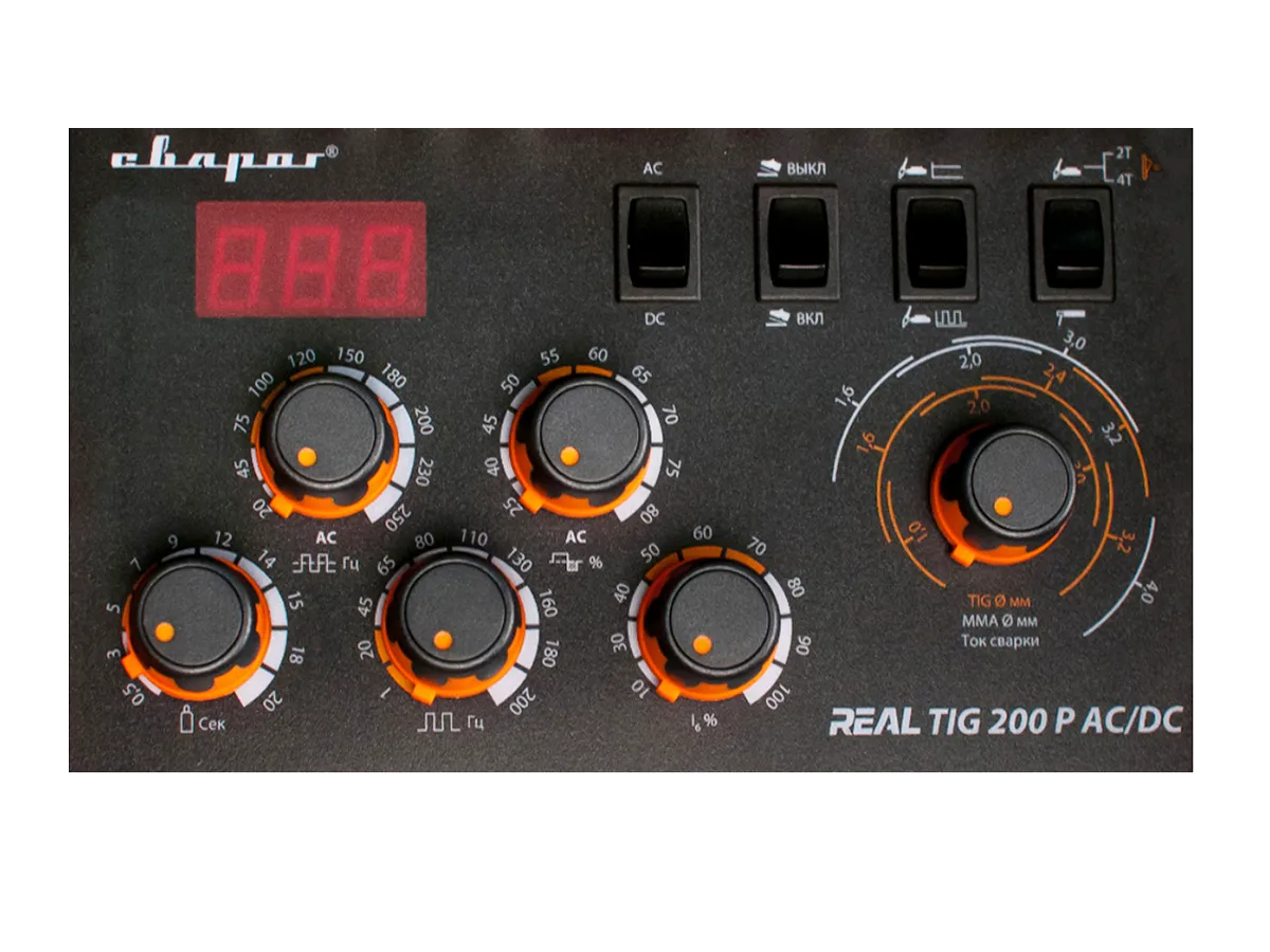 Сварочный инвертор Сварог Real TIG 200 P AC/DC (E20101) — детальное фото оборудования для СТО на remkola.by