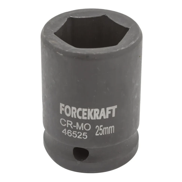 Головка ударная неглубокая короткая торцевая 25мм (6гр.), 3/4'' FORCEKRAFT FK-46525 — фото товара на remkola.by