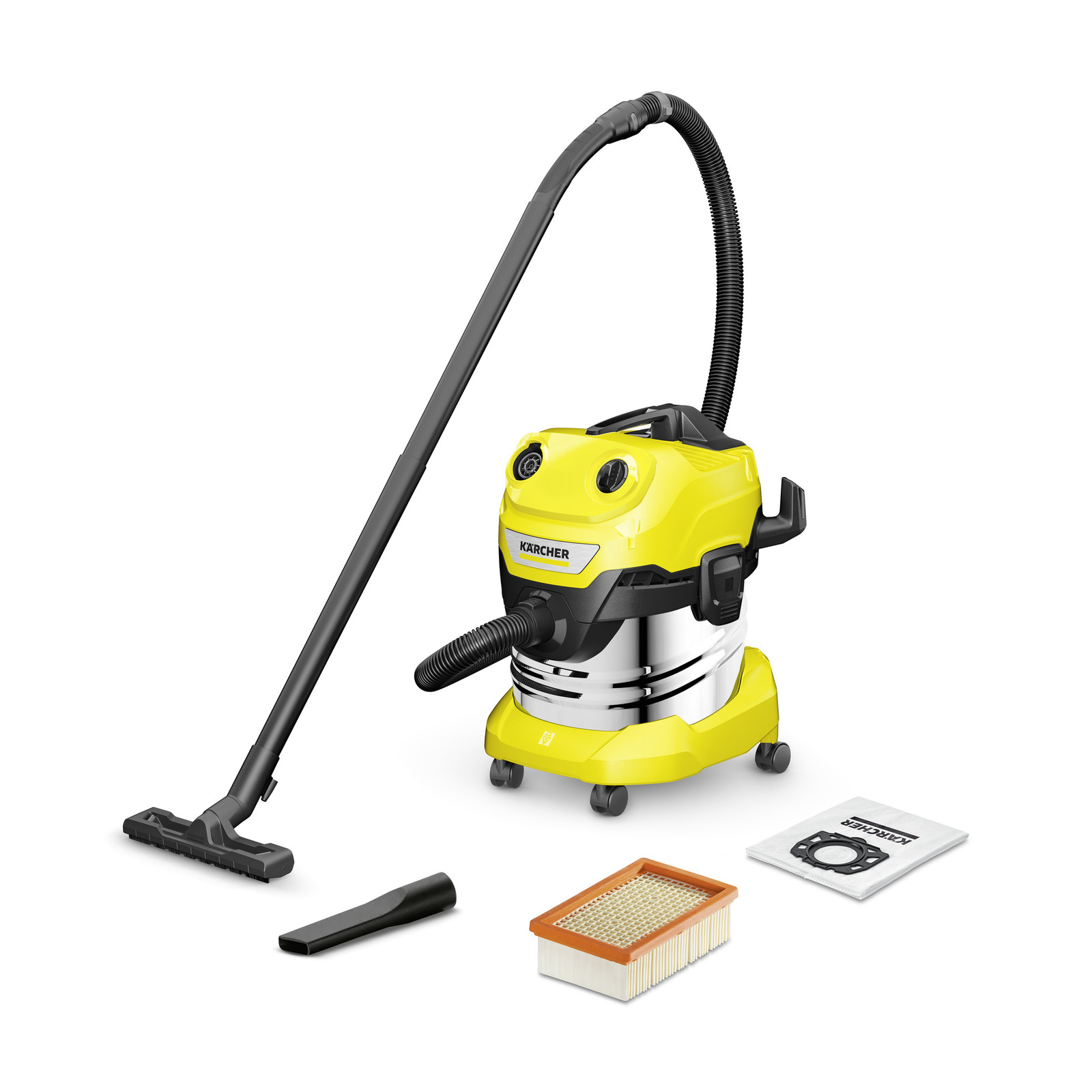 Пылесос сухой и влажной уборки Karcher WD 4 S V-20/5/22713 — детальное фото оборудования для СТО на remkola.by